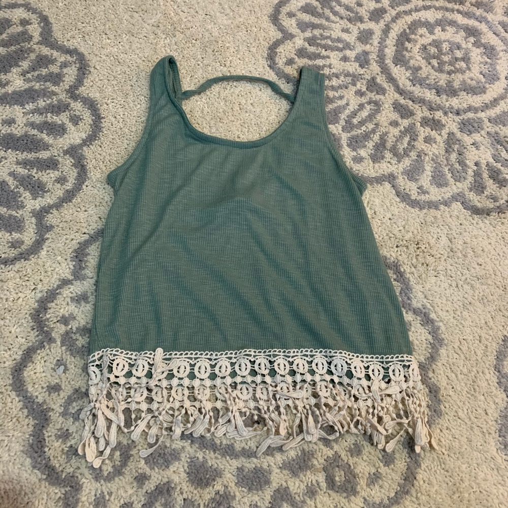 Green Rue21 tank top